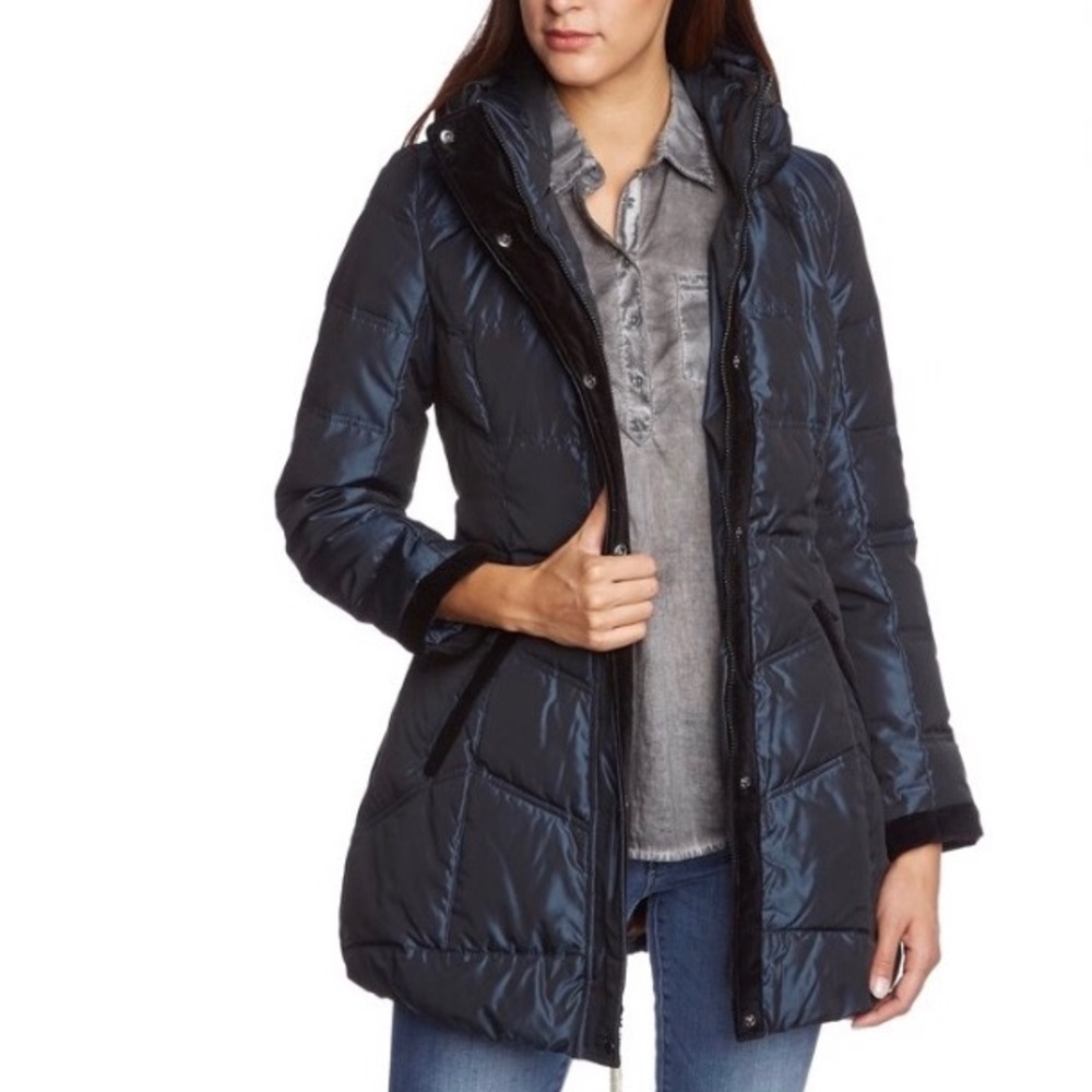 Dawn Levy Belted Down Puffer Coat/Jacket S NWT